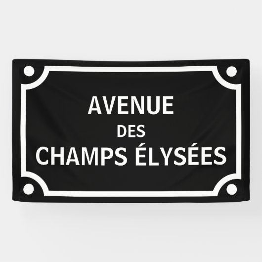 Banderoles Symbole de l'avenue des Champs-Elysées, Paris (Horizontal)