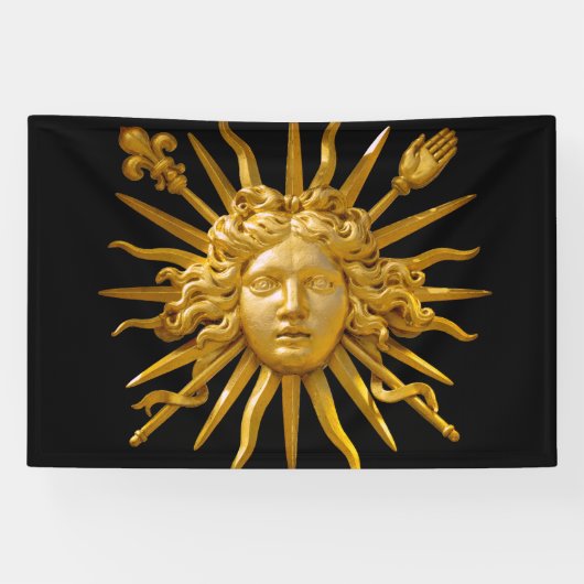 Banderoles Symbole de Louis XIV le Roi Soleil (Horizontal)