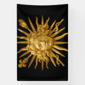 Banderoles Symbole de Louis XIV le Roi Soleil (Verticale)