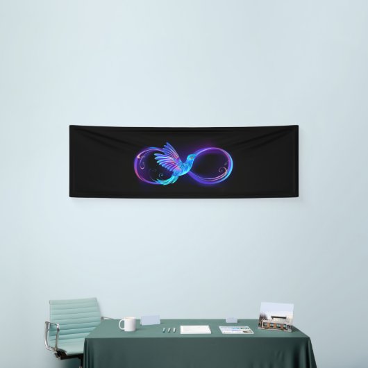 Banderoles Symbole de Neon Infinity par Glowing Hummingbird (Salon professionnel)
