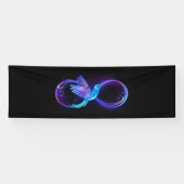 Banderoles Symbole de Neon Infinity par Glowing Hummingbird (Horizontal)