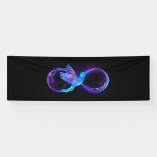 Banderoles Symbole de Neon Infinity par Glowing Hummingbird