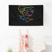 Banderoles Symbole de requin - Cadeaux adorés de requins mign (En situation)