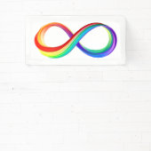 Banderoles Symbole d'infinité arc-en-ciel stratifié (Insitu)