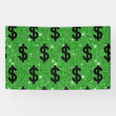 Banderoles SYMBOLE Dollar Noir Argent Entrepreneur Wall Stree (Horizontal)