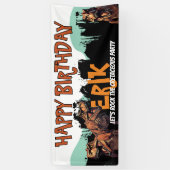 Banderoles Symbole du parti crétacé T-Rex (Vertical)