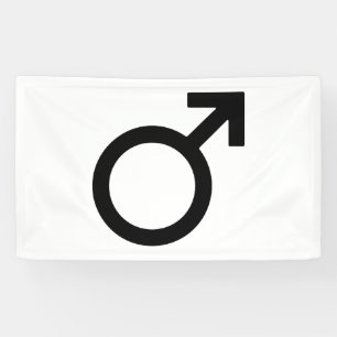 Banderoles Symbole du sexe masculin
