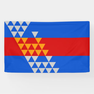 Banderoles Symbole ethnique Pomo Indian Flag American native