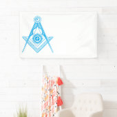 Banderoles Symbole franc-maçonnerie (En situation)