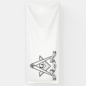 Banderoles Symbole franc-maçonnerie (Vertical)