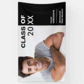 Banderoles Symbole moderne Black White Graduation (Vertical)