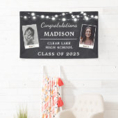 Banderoles Symbole moderne Chalk Graduation Party String Ligh (En situation)