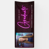 Banderoles SYMBOLE NEON PHOTO Pink Graduate (Vertical)
