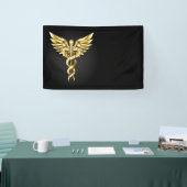 Banderoles Symbole Polygonal Or Caduceus (Salon professionnel)