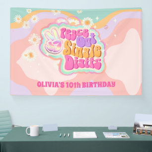 Banderoles SYMBOLE super Peace Out CHIFFRES UNIQUES 10ème SIG