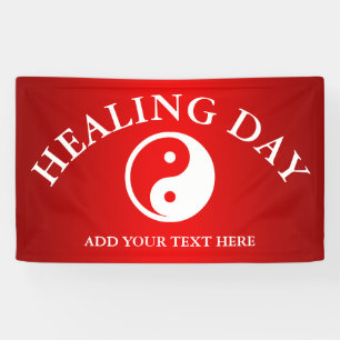 Banderoles Symbole Yin Yang - tatouage solide design 2