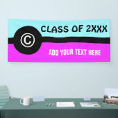 Banderoles Symboles simples - SIGNE DROIT D'AUTEUR + vos idée (Salon professionnel)