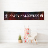 Banderoles Symboles simples - Sorcière et Citrouille (En situation)