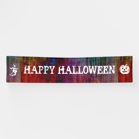 Banderoles Symboles simples - Sorcière et Citrouille (Horizontal)