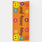 Banderoles Sympathique signe de paix Smile Face joyeux banniè (Vertical)