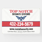 Banderoles Systèmes de sécurité (Horizontal)