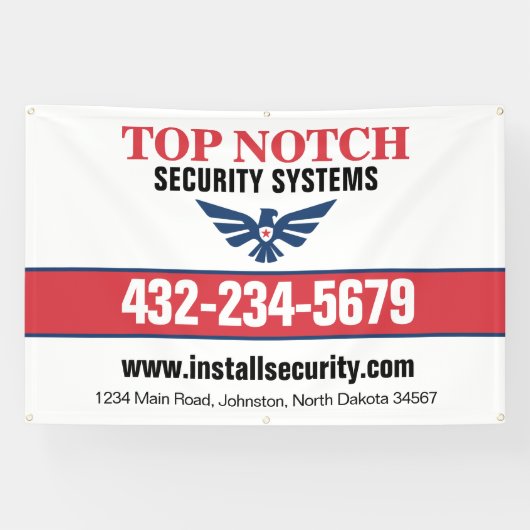 Banderoles Systèmes de sécurité (Horizontal)