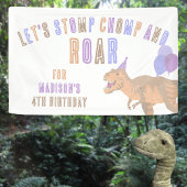 Banderoles T-Rex Tan Stomp Chomp Roar Dinosaure Anniversaire