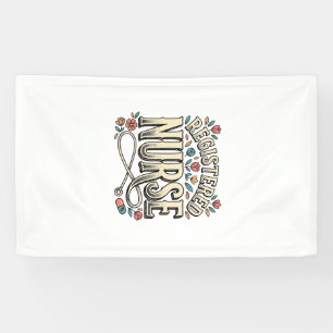 Banderoles T-shirt avec typographie florale vintage pour infi
