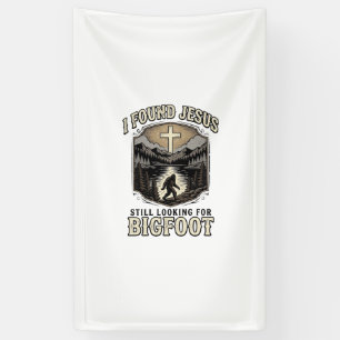 Banderoles T-shirt chrétien vintage drôle Jésus Bigfoot