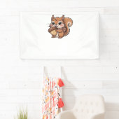 Banderoles T-shirt classique écureuil d'automne (En situation)