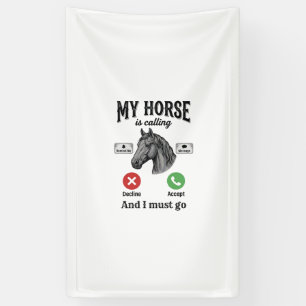 Banderoles T-Shirt de gravure vintage d'appel de cheval drôle