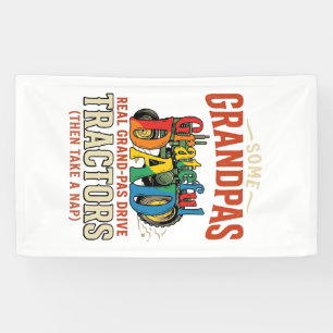 Banderoles T-shirt de nuit de ferme vintage tracteur grand-pè