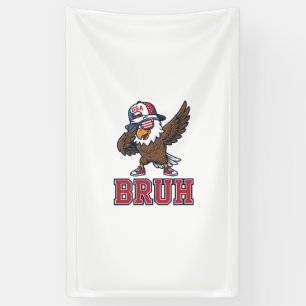Banderoles T-Shirt Dessin de gravure vintage de l'aigle patri