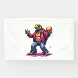 Banderoles T-shirt Disco Tortue esthétique