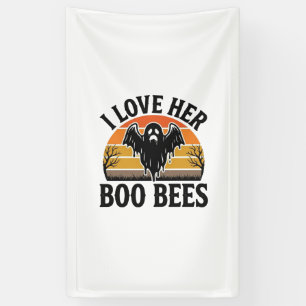 Banderoles T-shirt drôle de Halloween vintage pun abeille fan