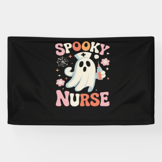 Banderoles T-shirt éffrayant classique infirmière_1 (Horizontal)