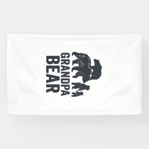 Banderoles T-shirt ours ours papy vintage gravure famille our