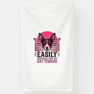 Banderoles T-shirt pour chien Rat Terrier Vintage facilement