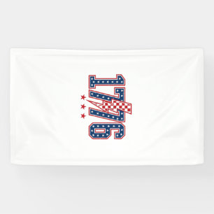 Banderoles T-shirt vintage graphique éclair patriotique 1776_