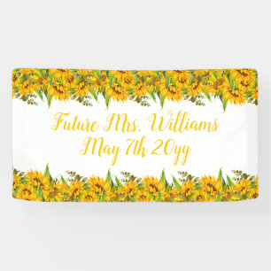 Banderoles Table de Future Mrs Boho Sunflowers pour la fête d
