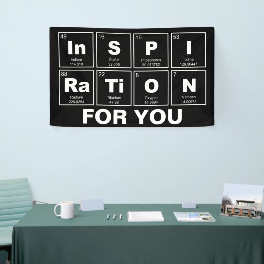Banderoles Table des éléments périodique chimique : (Salon professionnel)