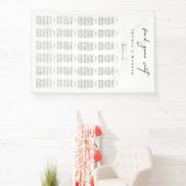 Banderoles Tableau de sièges Mariage noir et blanc 240 invité (Insitu)