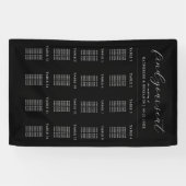 Banderoles Tableau minimaliste moderne des sièges Mariages (Horizontal)