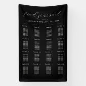 Banderoles Tableau minimaliste moderne des sièges Mariages (Verticale)