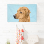 Banderoles Tableau Rhodesian Ridgeback - Art Chien original (En situation)