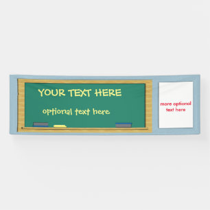 Banderoles Tableau vert PERSONNALISABLE 2,5 x 8