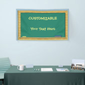Banderoles Tableau vert PERSONNALISABLE 3 x 5 (Salon professionnel)