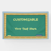 Banderoles Tableau vert PERSONNALISABLE 3 x 5 (Horizontal)