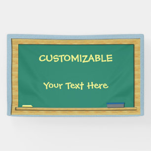 Banderoles Tableau vert PERSONNALISABLE 3 x 5