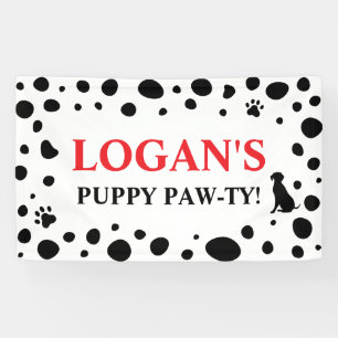 Banderoles Taches de dalmatien Joyeux Anniversaire